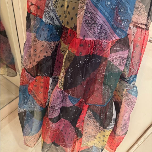 Staud Hyacinth Tiered Patchwork Maxi Dress size small worn once - Picture 12 of 12